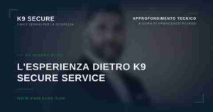Francesco Piliego, fondatore K9 Secure Service, esperienza e credenziali